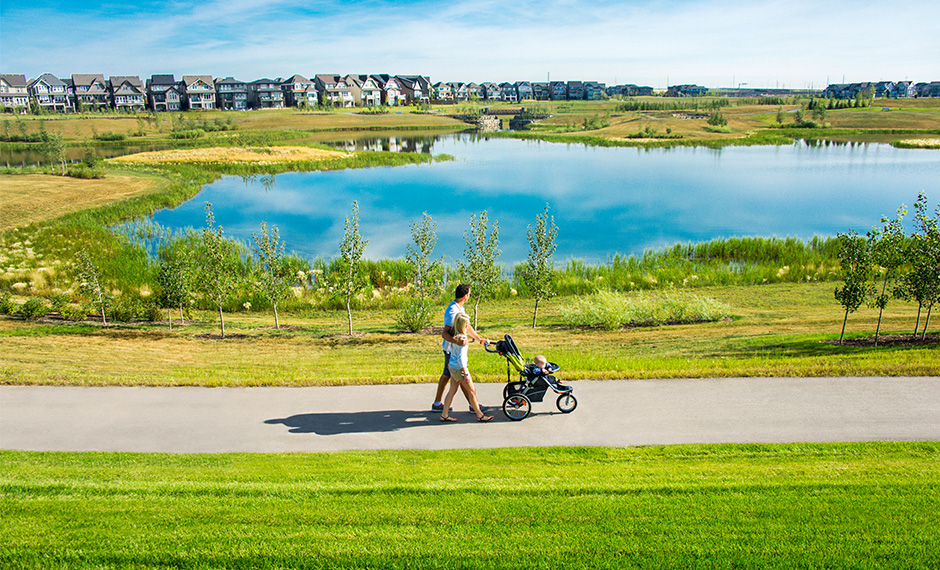 An afternoon stroll on the pathways surrounding Mahogany’s wetland